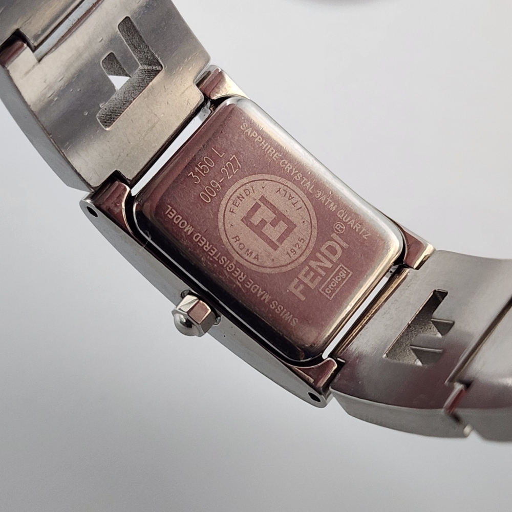 FENDI Woman's 3150L Stainless Watch With Blue Face - Picture 8 of 9